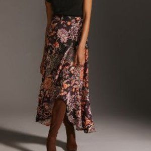 MAEVE RUFFLED WRAP MAXI SKIRT - Brand New